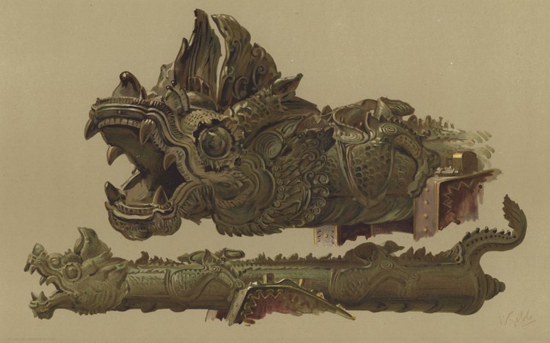 Burmesische Kanone aus Mandalay (Chromolitho) von English School