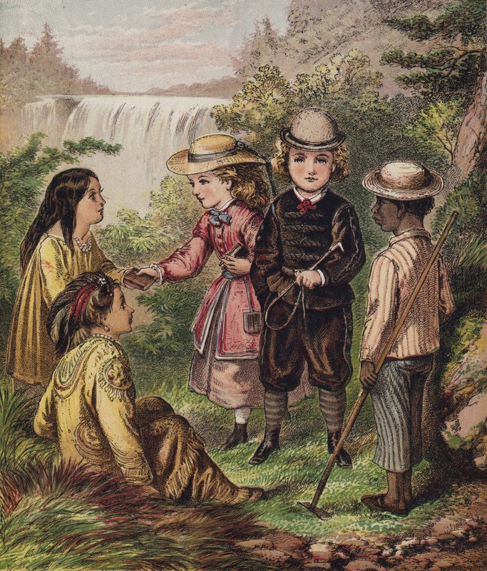 Kanadische und amerikanische Kinder von English School