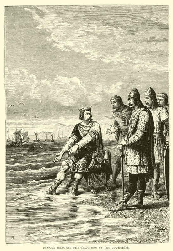 Knud tadelt die Schmeichelei seiner Höflinge von English School