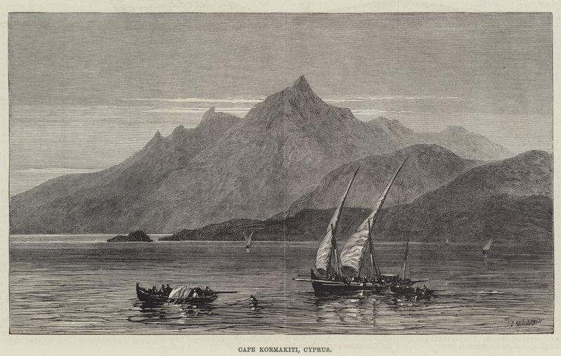 Kap Kormakiti, Zypern (Gravur) von English School