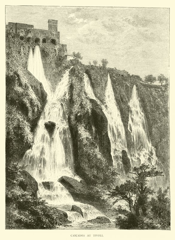 Kaskaden bei Tivoli von English School