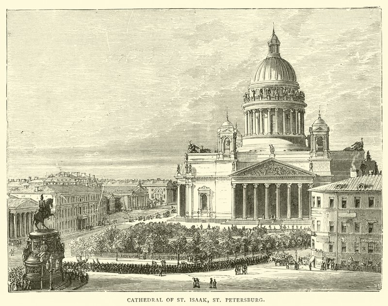 Kathedrale von St. Isaak, St. Petersburg von English School