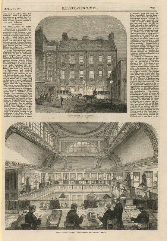 Volkszählungsbüro in Craigs Court von English School