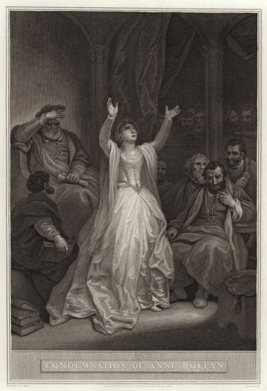 Verurteilung von Anne Boleyn von English School