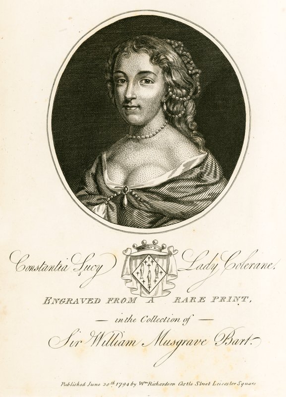 Constantia Lucy, Lady Colerane von English School
