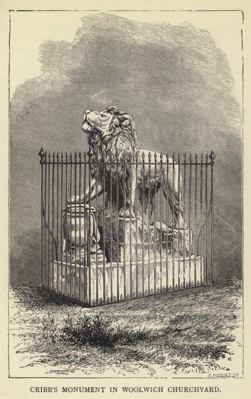 Cribbs Denkmal auf dem Woolwich-Friedhof von English School