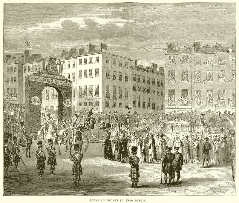 Einzug von George IV. in Dublin von English School
