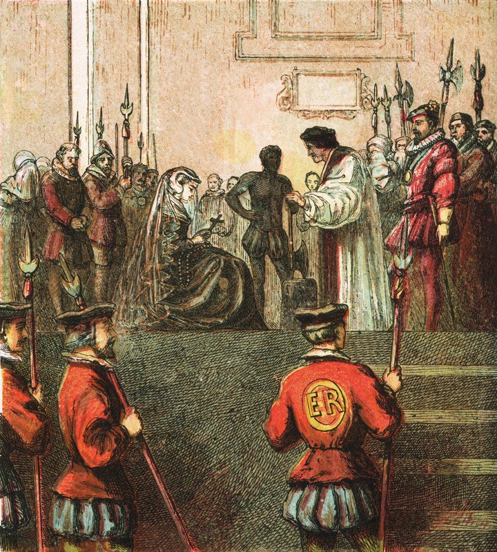 Hinrichtung von Maria Stuart von English School