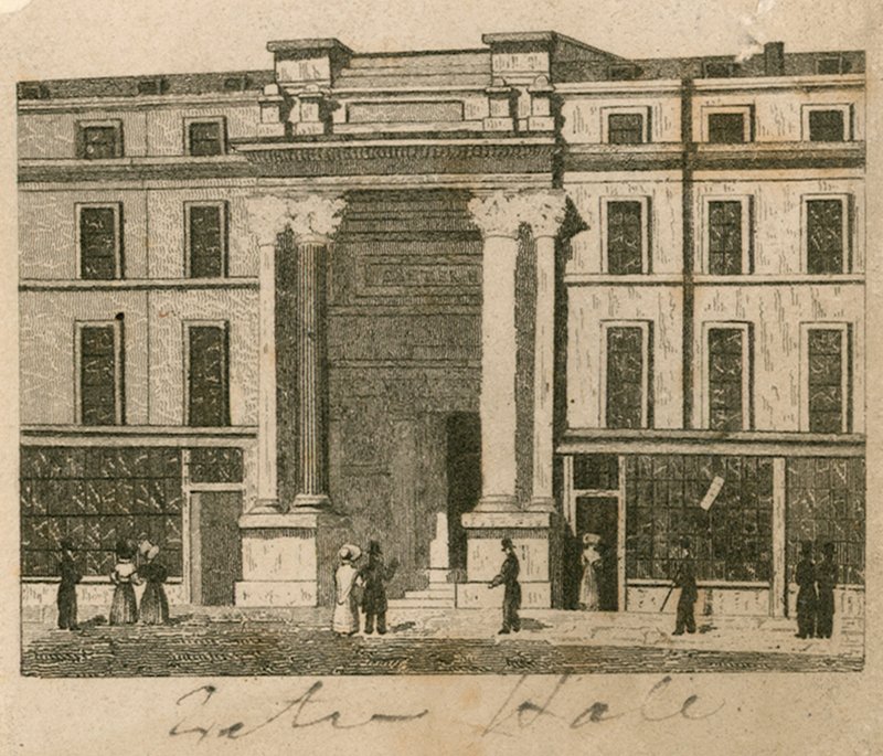 Exeter Hall, Strand, London; Proof von English School