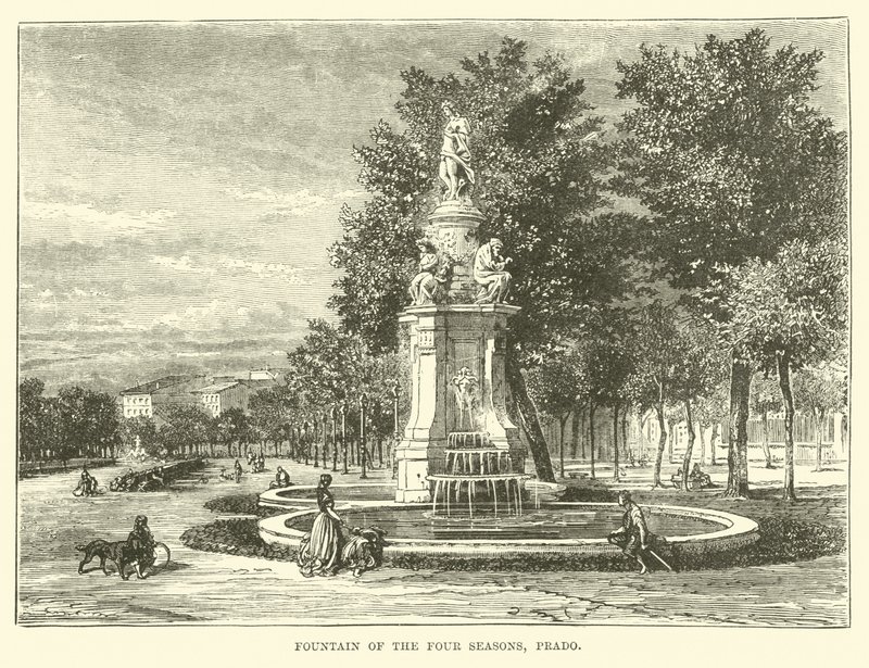 Brunnen der vier Jahreszeiten, Prado von English School