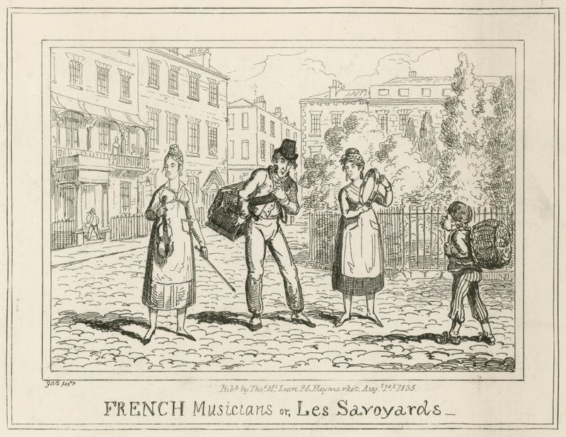 Französische Musiker oder Les Savoyards von English School
