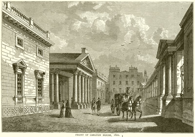 Front von Carlton House, 1820 von English School