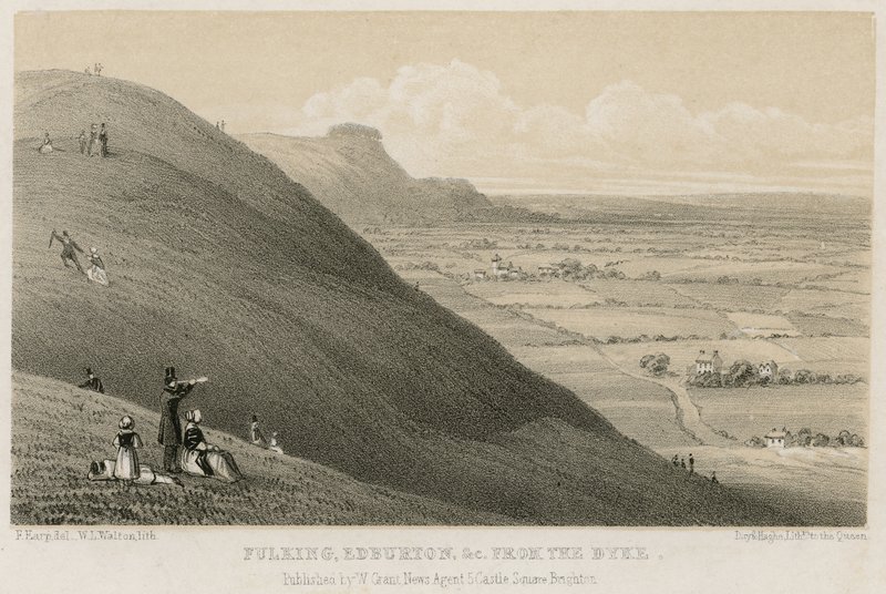 Fulking, Edburton usw. vom Deich von English School