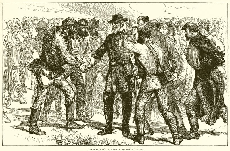 General Lees Abschied von seinen Soldaten von English School