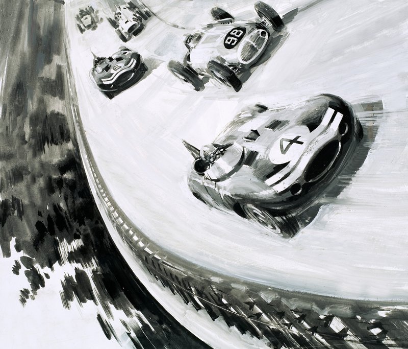 Großer Preis, Monza, Italien, 1957 von English School