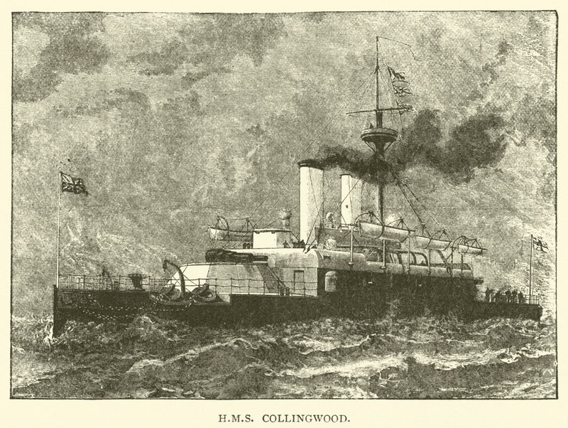 HMS Collingwood (Gravur) von English School