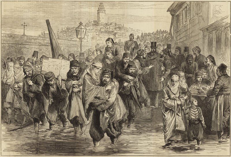 Starke Regenfälle in Konstantinopel von English School