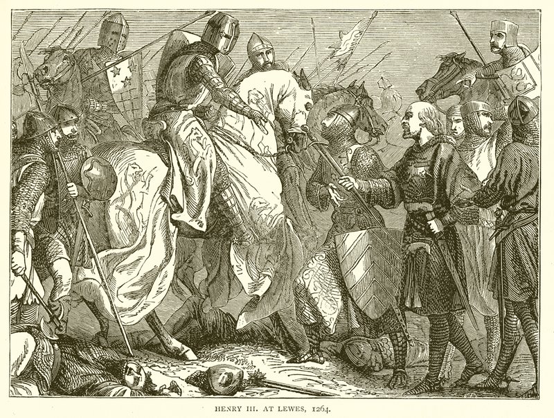 Heinrich III. bei Lewes, 1264 von English School