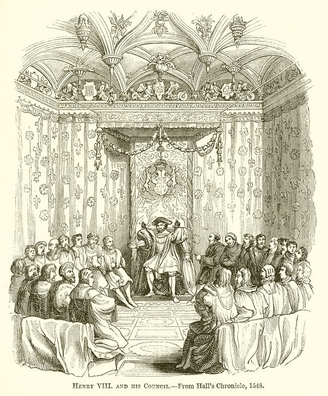 Heinrich VIII. und sein Rat von English School