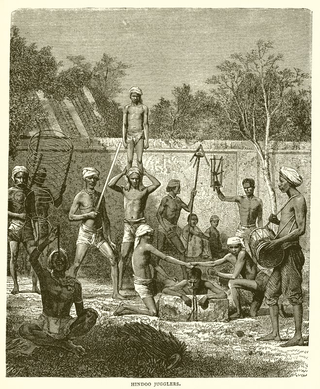 Hindoo-Jongleure von English School