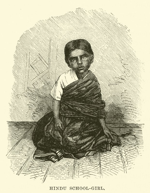 Hindu-Schulmädchen von English School