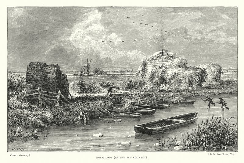 Holm Lode, im Moorland (Gravur) von English School