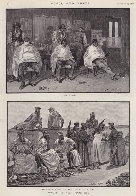Humor des westindischen Lebens (Lithografie) von English School