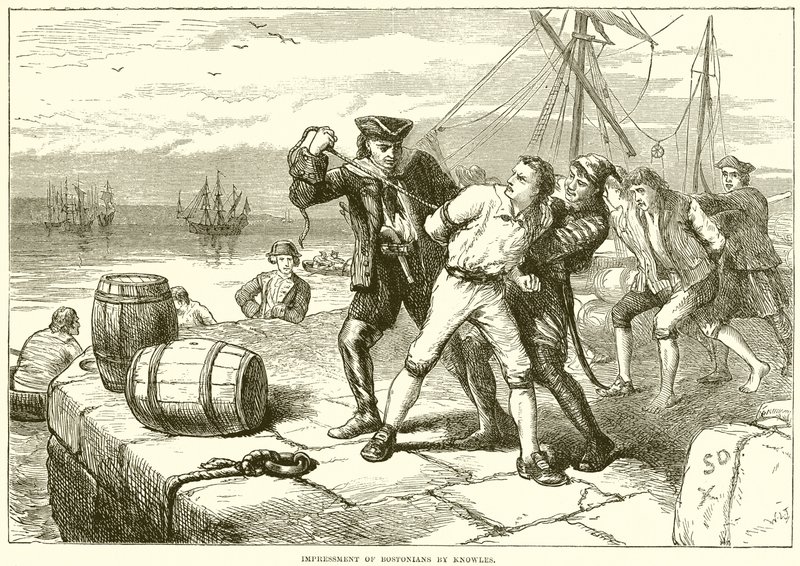Zwangsrekrutierung von Bostonern durch Knowles von English School