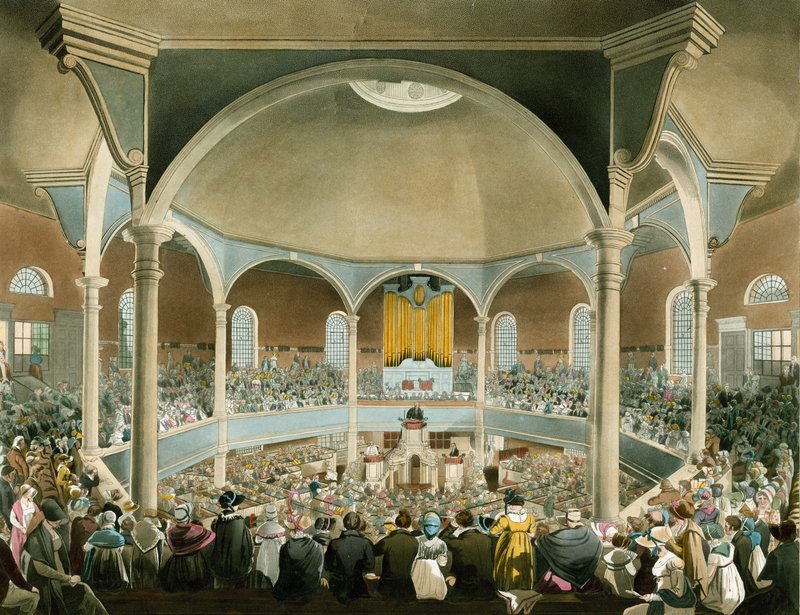 Innenraum der Surry Chapel von English School