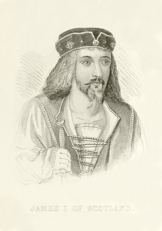 James I. von Schottland von English School