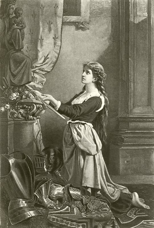 Johanna von Orléans (Gravur) von English School