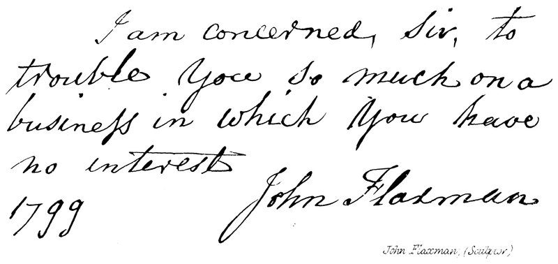 John Flaxman, Bildhauer von English School