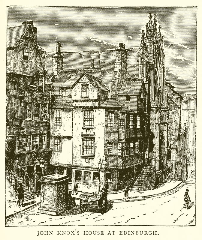 Haus von John Knox in Edinburgh von English School