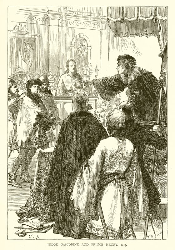 Richter Gascoigne und Prinz Heinrich, 1413 von English School