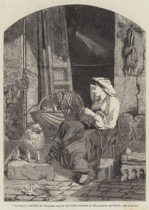 La Culla (Gravur) von English School