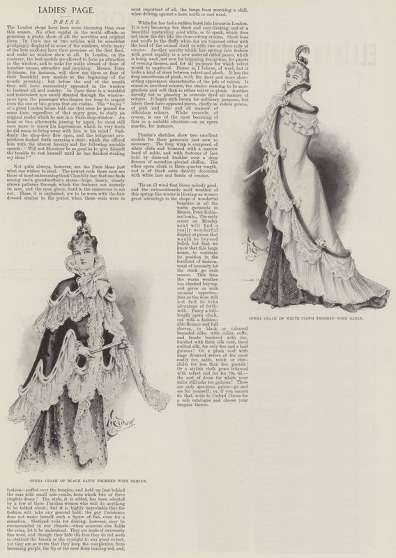 Damen-Seite, Kleid von English School