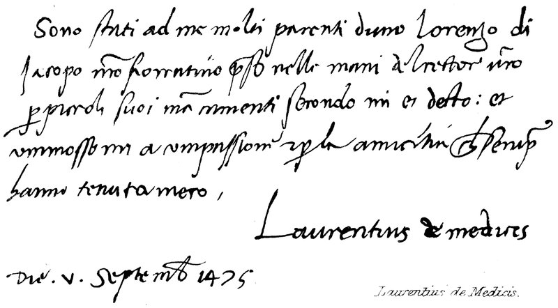 Laurentius de Medicis von English School