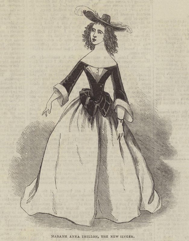 Madame Anna Thillon, die neue Sängerin von English School