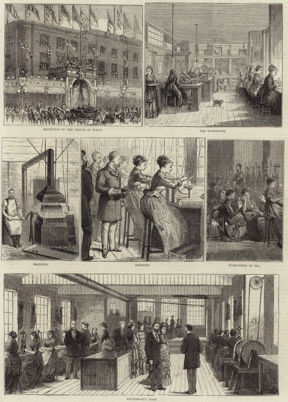 Herstellung von Stahlfedern von English School