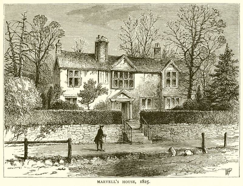 Marvells Haus, 1825 von English School