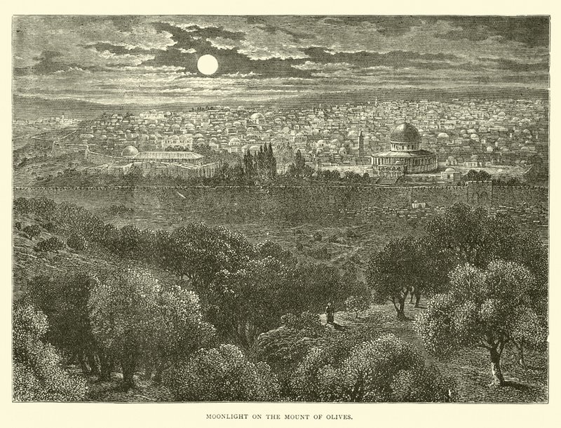 Mondlicht auf dem Ölberg von English School