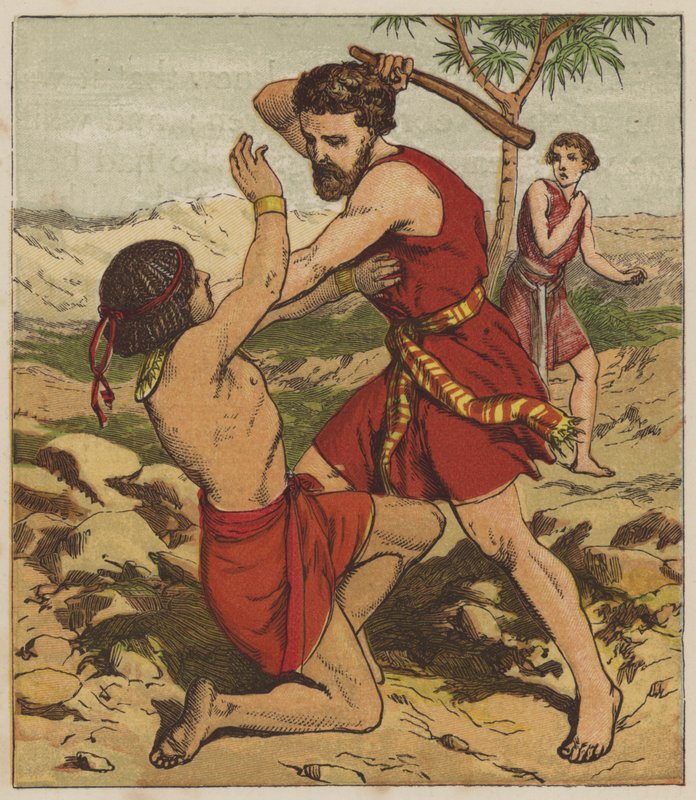 Moses tötet den Ägypter von English School