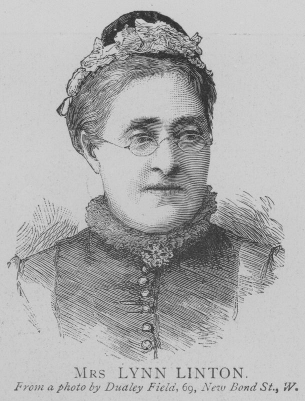 Mrs Lynn Linton (Gravur) von English School
