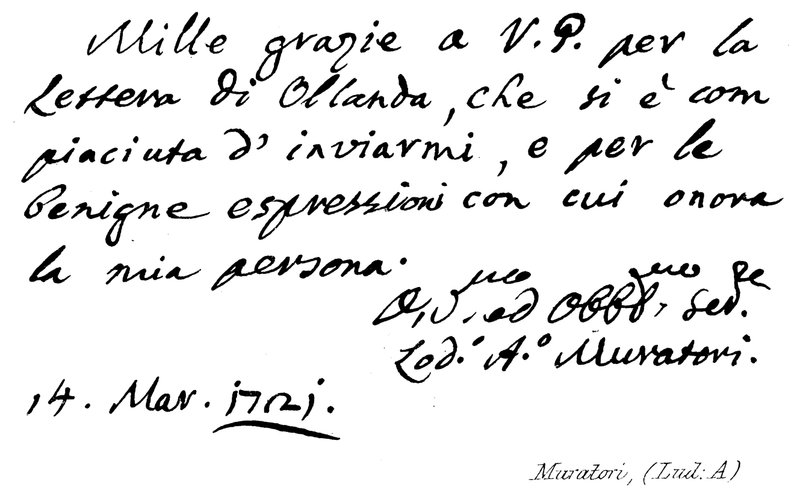 Muratori (Lud: A) von English School
