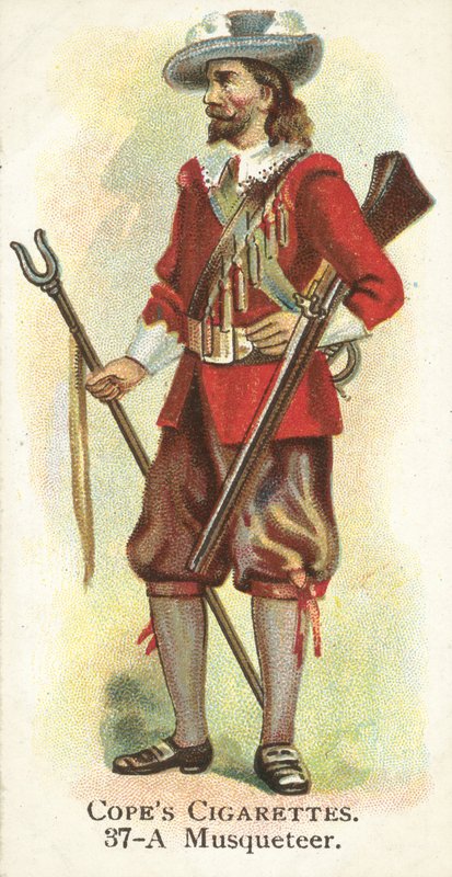 Musketier (Chromolithografie) von English School