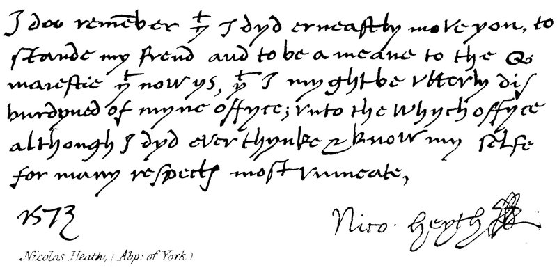 Nicolas Heath (Erzbischof von York) von English School