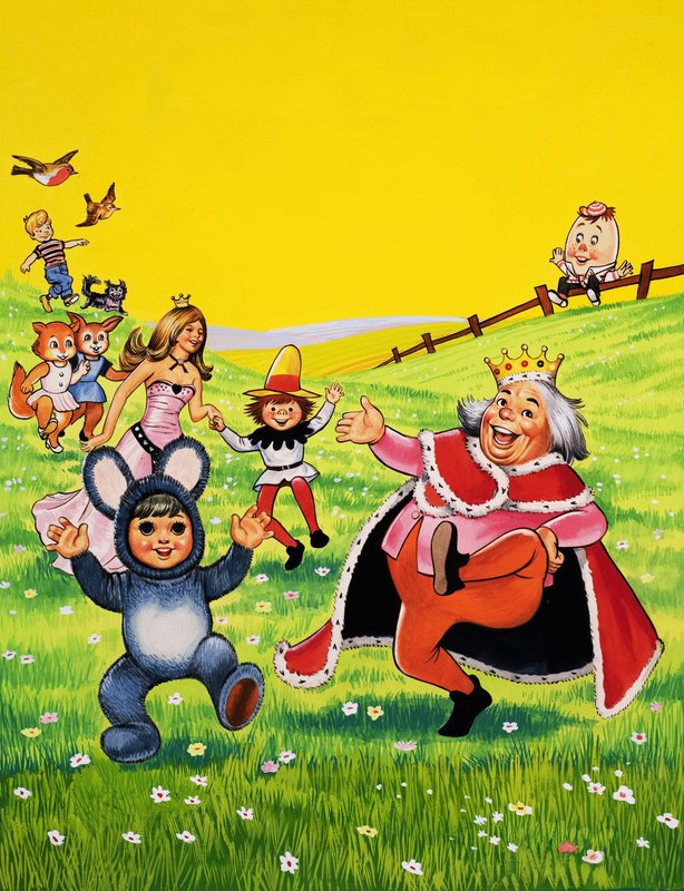 Tanzende Kinderfiguren von English School