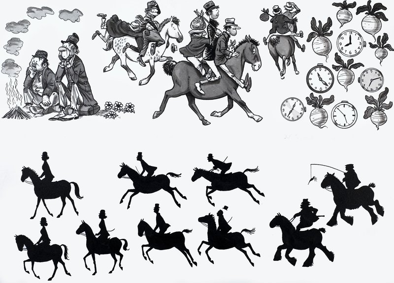 Illustration eines Kinderreims von English School
