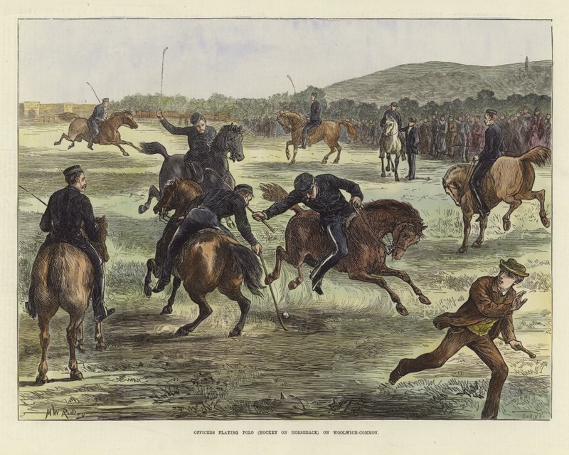 Offiziere spielen Polo von English School