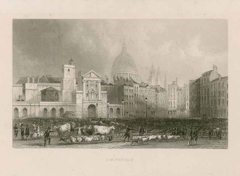 Alter Smithfield-Markt von English School